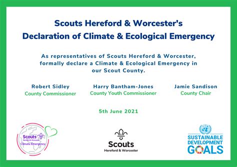 Declaration of Climate Emergency | Scouts Hereford & Worcester