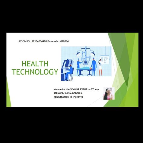 Executive PGDM Seminar Series: Health Technology - ISBR Institutions