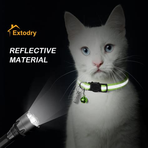 Extodry 14 Pack Reflective-Breakaway Cat Collars with Bells,Safety ...