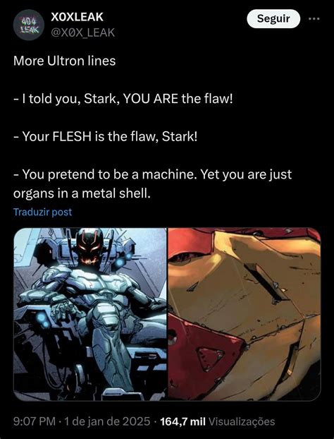 Ultron Tony Quotes