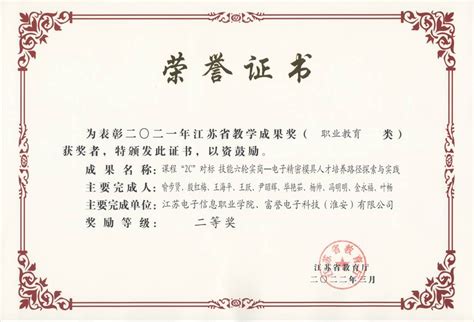 2022年江苏省教学成果奖二等奖-数字装备学院