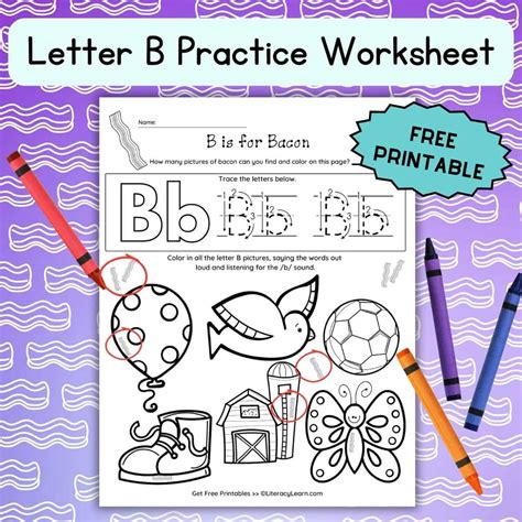 Free Printable Letter B Worksheets