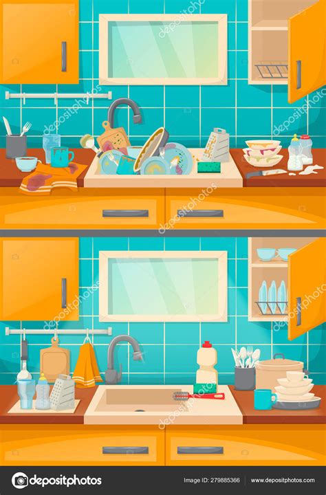 Kitchen Cartoon 的图像结果