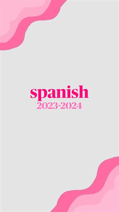 Spanish Notebook Cover Page Ideas