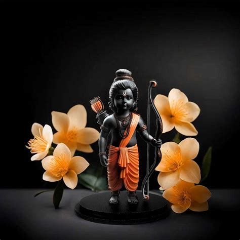 Adhvik HHRI0425-11 Ram Lalla 2d Idol Ayodhya Mdf Wooden Murti Statue ...