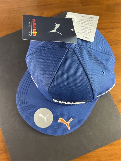 Buy Red Bull Racing Puma Flat Brim Blue #1 Max Verstappen Authentic ...