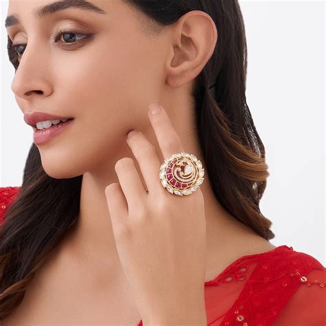 Kundan Finger Ring 163996