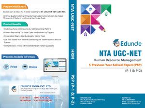 NTA UGC NET/JRF Human Resource Management (Previous Year Solved Papers ...