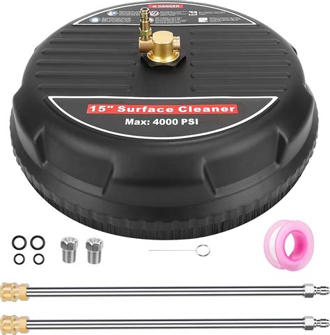 Amazon.com: TeqHome 15" Pressure Washer Surface Cleaner, 4000 PSI Power ...