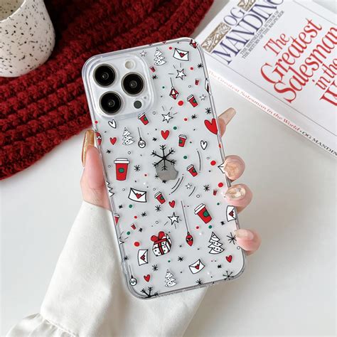 Amazon.com: Changjia Glitter Christmas Case for iPhone 15 Pro Max,Cute ...