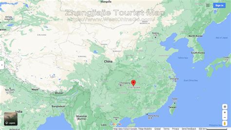 Zhangjiajie Map