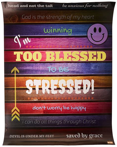 777 Tri-Seven Entertainment Too Blessed to Be Stressed Poster ...