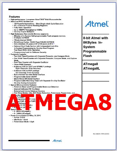 Image result for ATmega8 Microcontroller