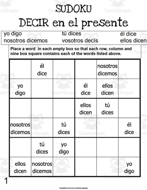 Decir Conjugation Present Tense at Laverne Haskins blog