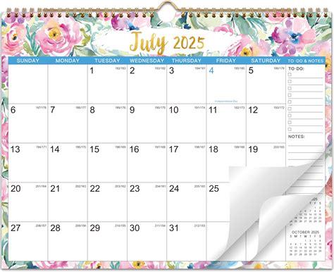Amazon.com: 2025-2026 Wall Calendar - JULY 2025 - DECEMBER 2026, 18 ...