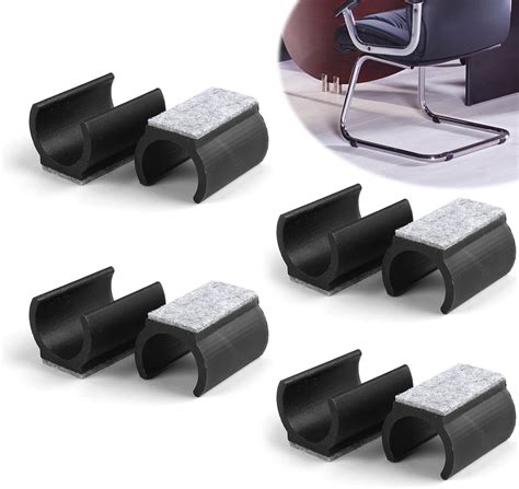 SRLWMYI Pack of 8 chair gliders, cantilever furniture gliders, felt ...