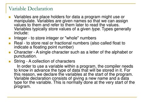 Image result for What Is a Variable Declaration