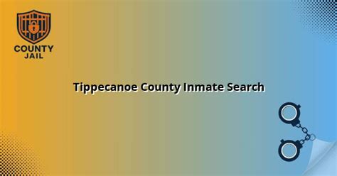 Tippecanoe County Inmate Search