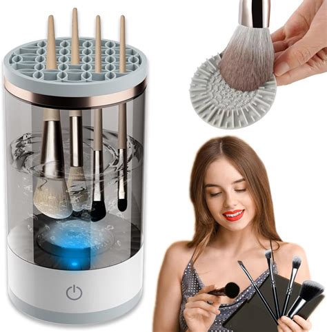 Amazon.com: Brushly Pro Cosmetic Brush Cleaner,Brushy Makeup Brush ...