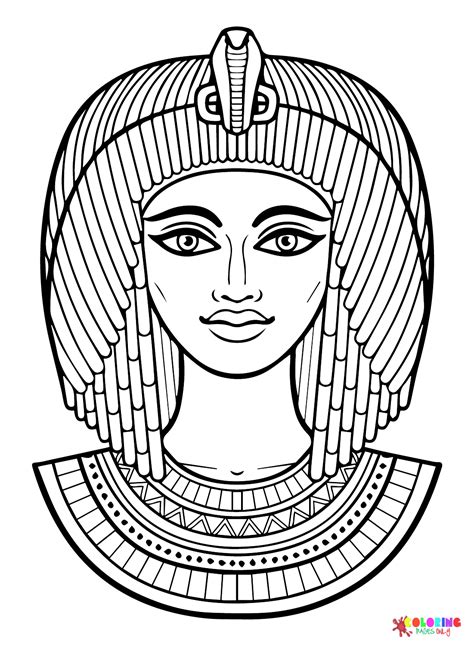 Free Vector Egypt Cat Goddess Coloring Pages - Ancient Egypt Coloring ...