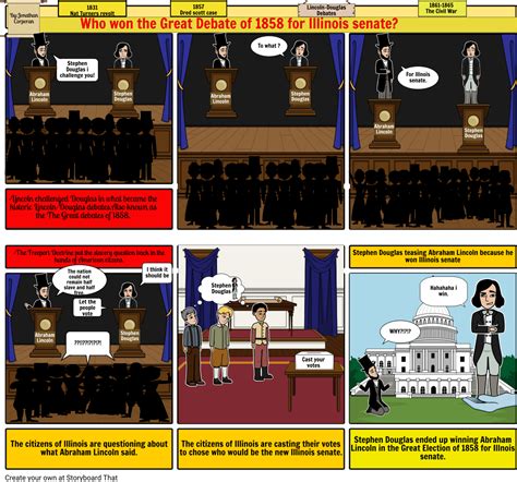 Download Lincoln Douglas Debate - Full Size PNG Image - PNGkit