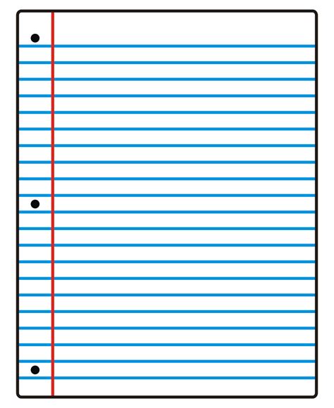 Notebook Paper Clipart