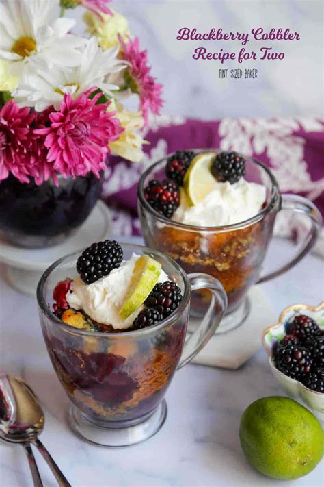 Blackberry Cobbler For Two • Pint Sized Baker