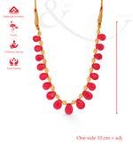 Buy Petal Necklace Red Floral Design – P. N. Gadgil & Sons Ltd