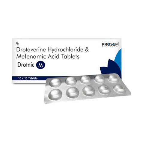 DROTAVERINE HCL 80 MG + MEFANAMIC ACID 250 MG TABLETS Biofrank Pharmac