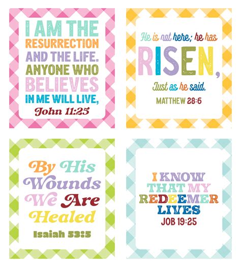 Easter bible verses for kids free printable memory verses – Artofit
