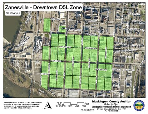 Zanesville Downtown Association - Revitalization & Redevelopment - map of downtown zanesville ohio
