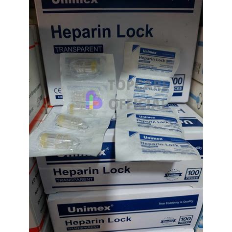 Heparin Lock / Heplock 100's (1 Box) UNIMEX (Transparent) | Shopee ...
