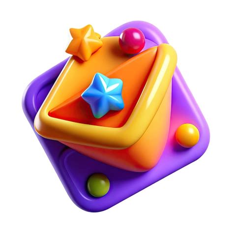 Colorful and fun 3d icon for software presentations and websites ...
