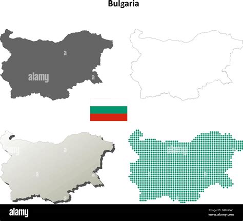 Outline map bulgaria Stock Vector Images - Alamy