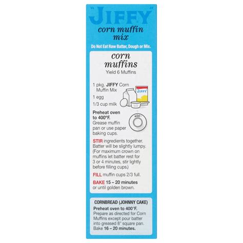 Jiffy Cornbread Nutrition Information - NutritionFactsHub.com