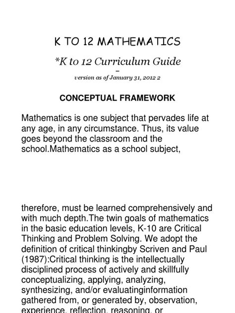 Image result for Math Curriculum PDF