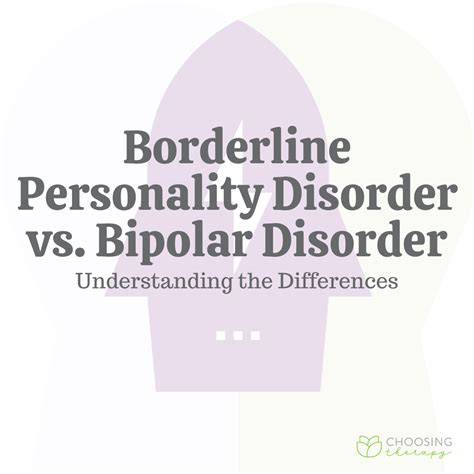Borderline Personality Disorder vs. Bipolar Disorder