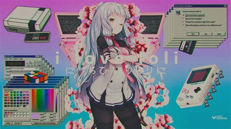 [100+] Vaporwave Anime Wallpapers | Wallpapers.com