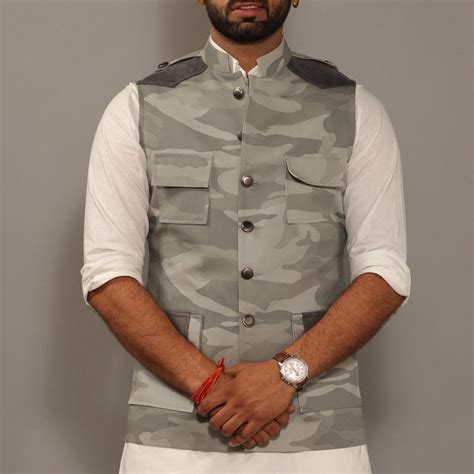 Grey Camouflage Hunting Style Jacket | Best For Wedding Functions ...