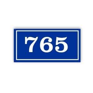 Hotel Room Number Plate - 765| Foam board with UV printed finish | Blue ...