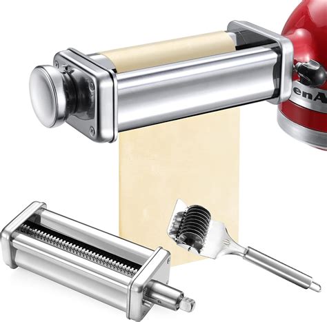 Gdrtwwh Pasta Roller Spaghetti Cutters Attachments Set for KitchenAid ...