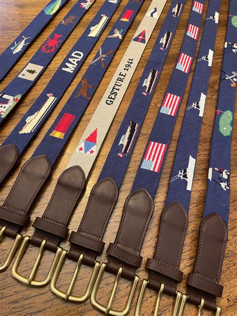 Custom Needlepoint Belts | Create Your Own | Fully Customizable - FISH ...