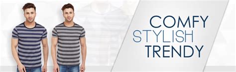 Buy Mack Jonney Men's Cotton and Crush Striped Round Neck T-Shirt ...