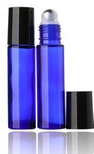 JARBAZAAR 10 ML COBALT BLUE ROLLON EMPTY REFILLABLE PERFUME BOTTLE 24 ...