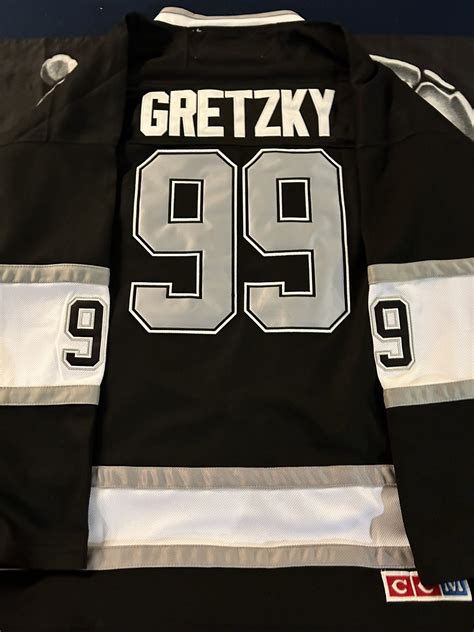 MENS STITCHED NHL LOS ANGELES KINGS JERSEY SIZE 56 2XL WAYNE GRETZKY ...