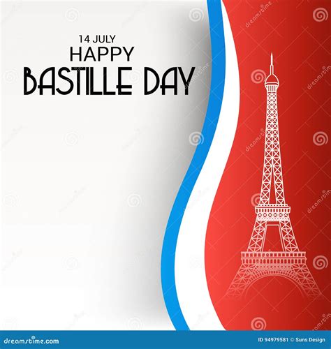 Happy Bastille Day. stock illustration. Illustration of international ...