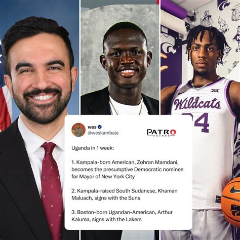 Patro Uganda | Zohran Kwame Mamdani, a singer and politician originally ...