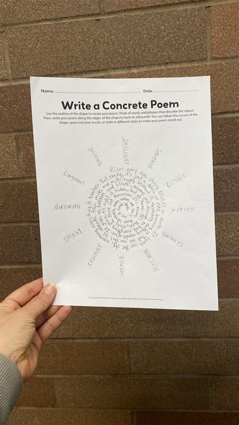 How To Write Concrete Poems: Examples and Templates - Dvonee.com