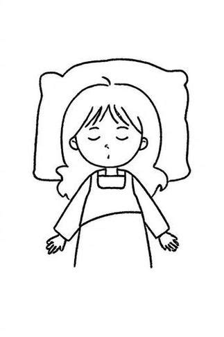 起床简笔画 的图像结果