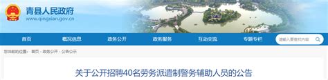 2022年河北沧州青县公开招聘劳务派遣制警务辅助人员公告